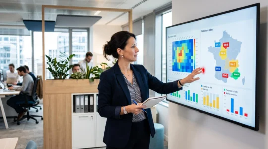 DRH consultant un tableau de bord GTA pour plusieurs sites d'entreprise